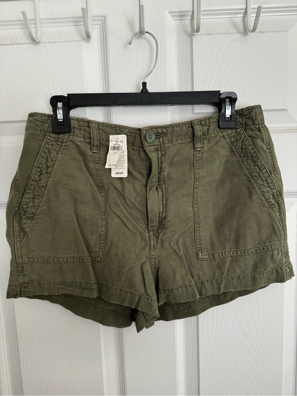 Aerie Women's Casual Utility Shorts - Olive